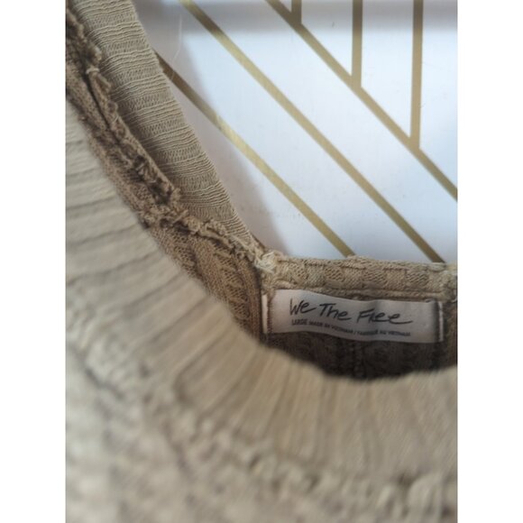 Free People We the Free Women's Magic Thermal Golden Olive Size Large - Picture 4 of 8